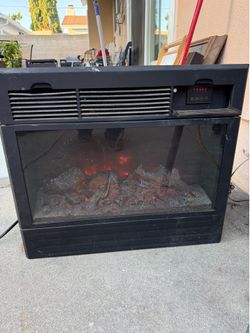 Heat Surge portable electric fireplace.  No remote