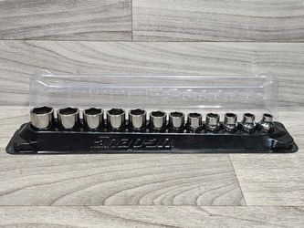 Snap-on PAKTY231 12 pc 3/8" Drive 6pt Metric Flank Drive Shallow Socket Set (A1D028746)