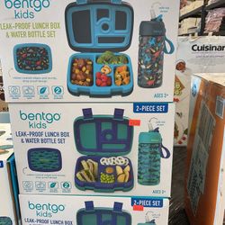 Bentgo Kids Lunchbox And Water Bottle Set