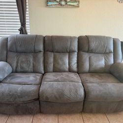 Reclining Sofa and Love Seat
