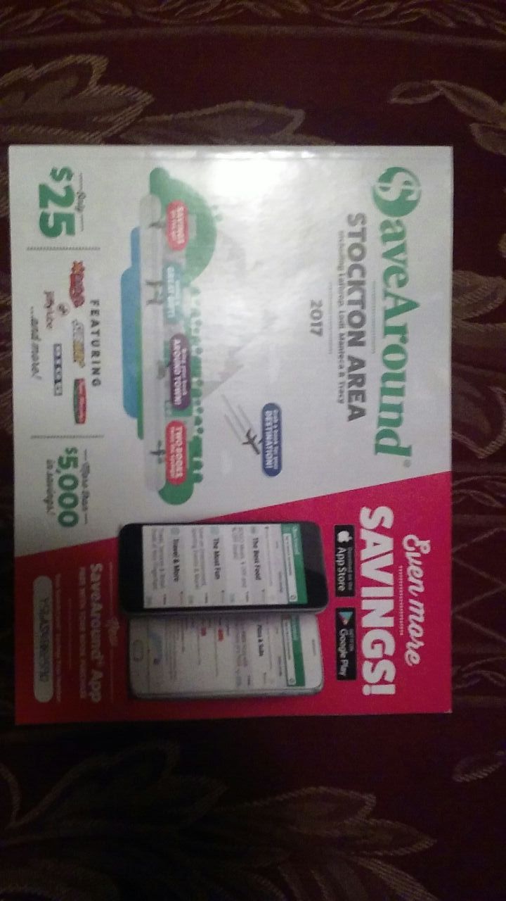 Save around coupon book