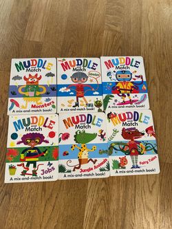 Muddle and Match Toddler Baby Books Board Books Flip Book Educational Learning