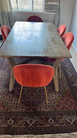 Solid wood kitchen table