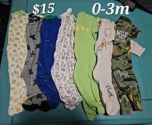 0-3m Baby Boy sleepers
