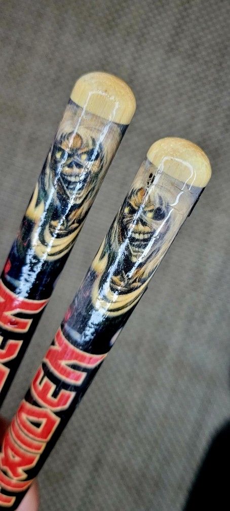 IRON MAIDEN all over Eddie Print Drum Stick