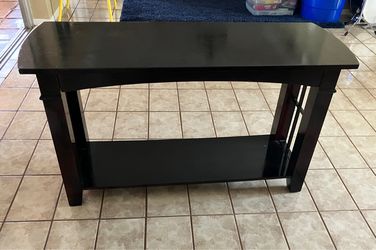 Dark Wood Espresso Credenza
