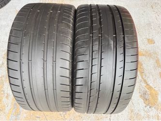 Two Tires 275/30/20 Goodyear Eagle F1 Runflats with 70% Left Mercedes BMW used