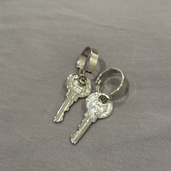 Sterling Silver Keychain Earrings