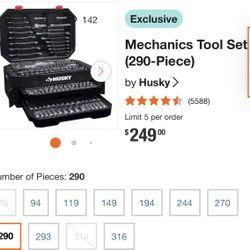 Husky 290 Piece Set