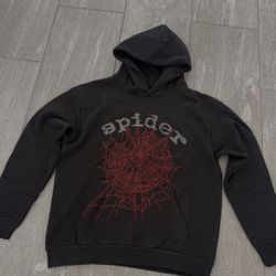 Sp5der OG Rhinestone Hoodie 'Black'