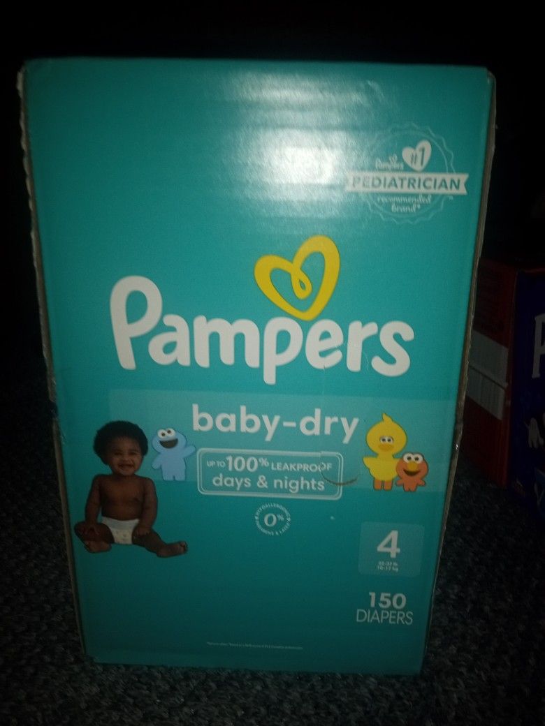 PAMPERS BABY- DRY SIZE 4. 150 CT.