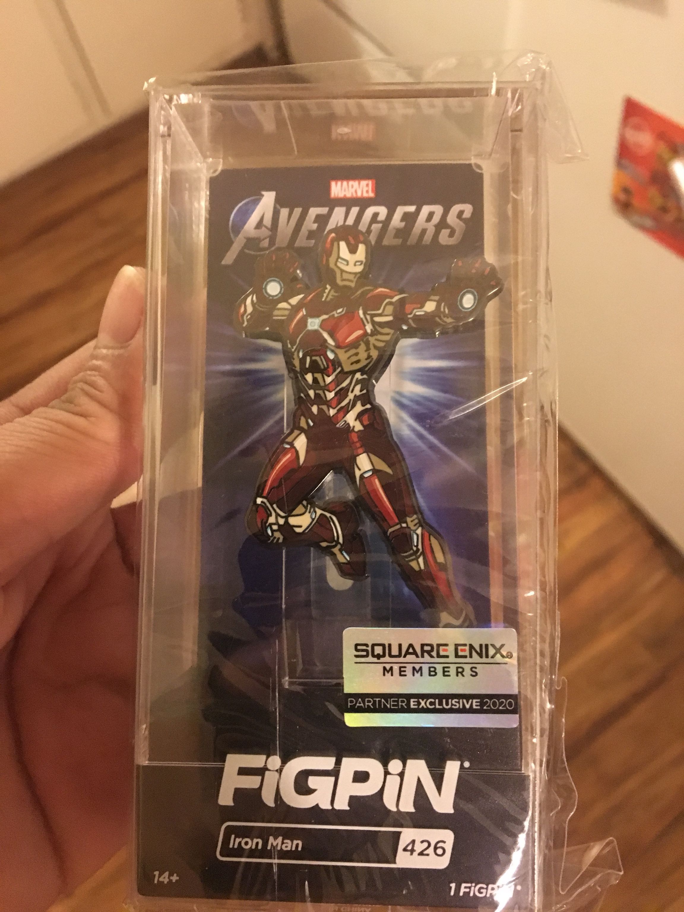 Iron Man Fig Pin Limited Square Exclusive New Sealed