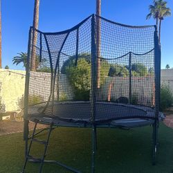 AlleyOOP 12' Trampoline with Enclosure & Ladder 