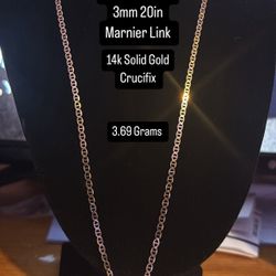 Solid 14k Gold Mairner Link 