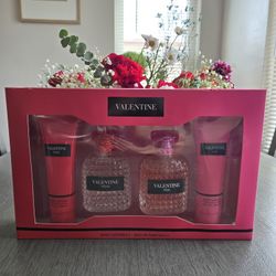 Valentine Women's 4 Piece Perfume Gift Set
