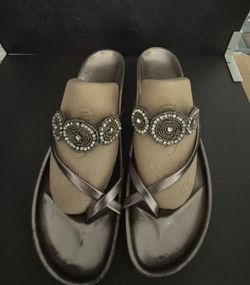 Beaded Embellished Thong Sandals