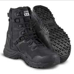Original SWAT  Alpha Fury Mens 10.5" Wide Side Zip Black Boots 177501