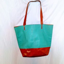 Ladies Teal Tote Bag