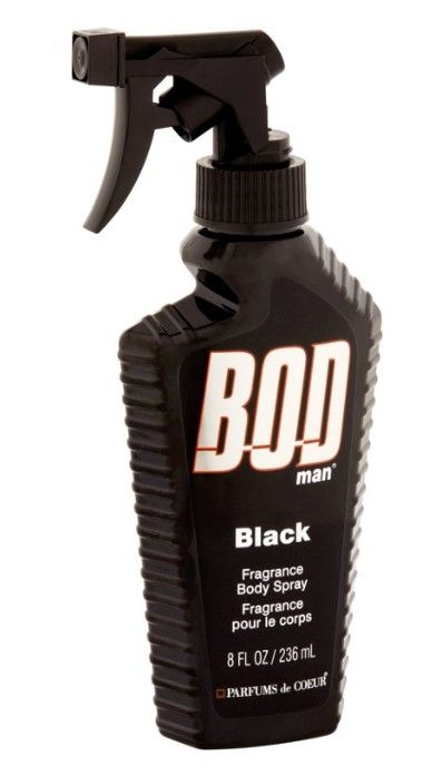 BOD man Fragrance Body Spray, Black, 8 fl oz

