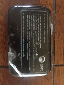 Mifi hot spot AT&T