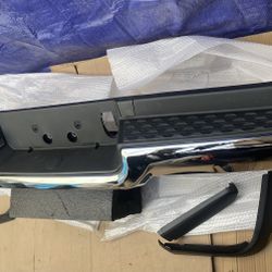 Dodge Ram Rear Bumper Single Exaust 19to 24 New Chrome Complete aftermarket 