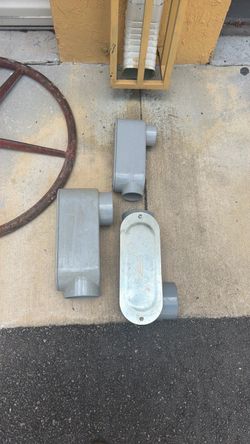 2-1/2 pvc LB, 4 inch pvc lb, 4 inch metallic LR