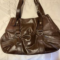 Vintage DKNY Soft Brown Leather Tote