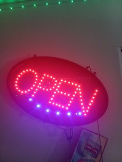 Open sign