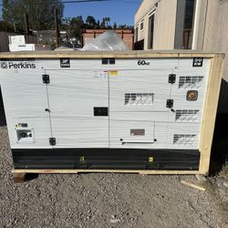 50kw, 200 Amp, Perkins diesel generator