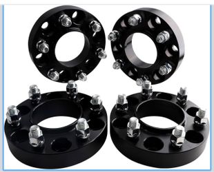6x135 Hubcentric Wheel Spacers with M14x1.5 Studs 87.1mm Bore 1'' Compatible for 2015-2025 Ford F150 Expedition Lobo Lincoln Navigator 4pcs 6 Lug