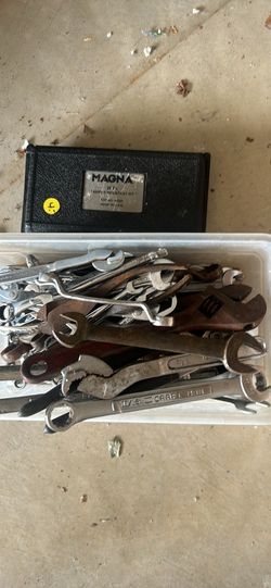 Lot Of 50+ Assorted Wrenchs--Please See Photos