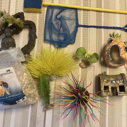 Assorted Aquarium Decorations