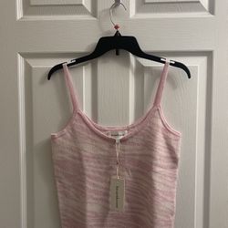 Brand New Pink Zebra Print Cami Size L