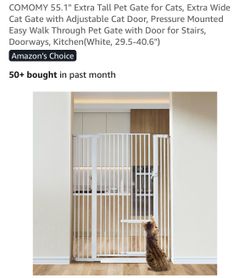 New white pet gate