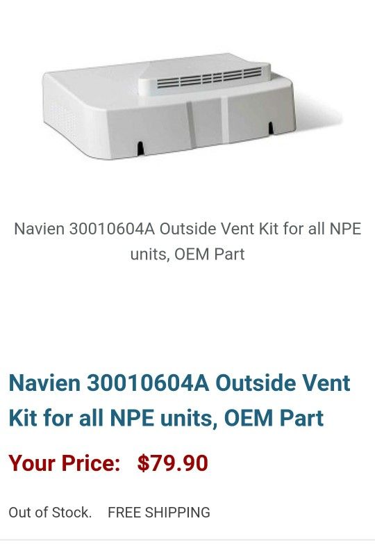 NAVIEN OUTDOOR VENT KIT