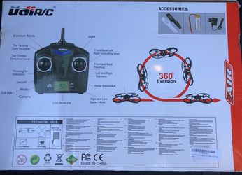 UDIR/C HD 2.4 GHZ 4 Channel Drone