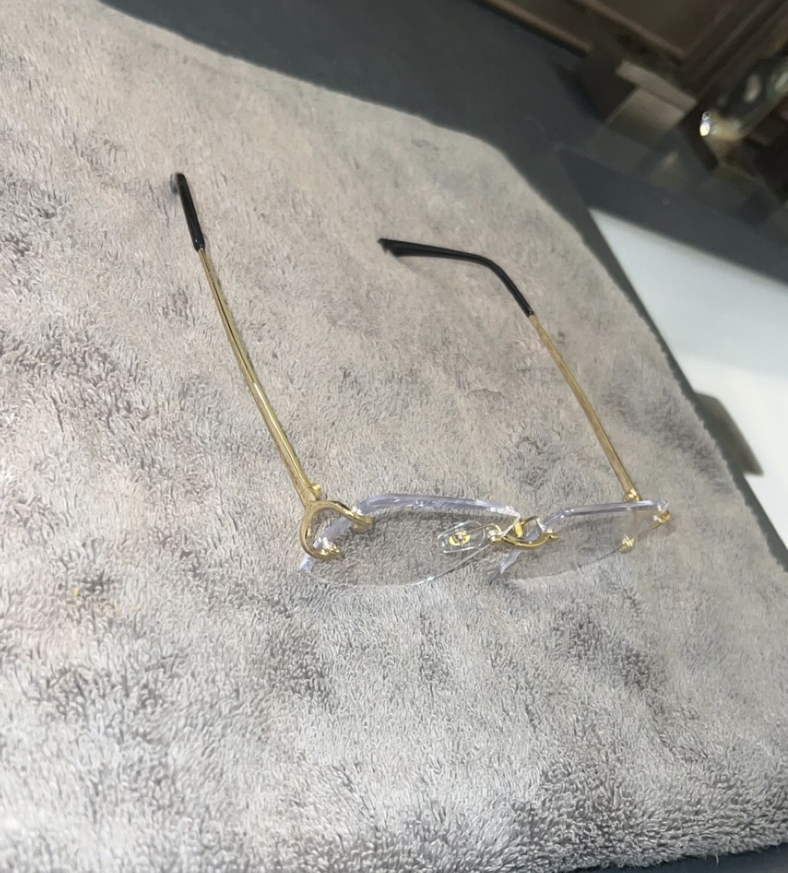 Cartier Transparent Diamond Cut Glasses