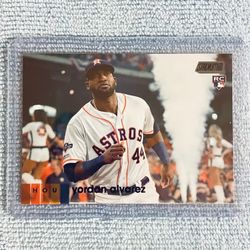 Yordan Alvarez Houston Astros 2020 Topps Stadium Club Black Foil Rookie Card!