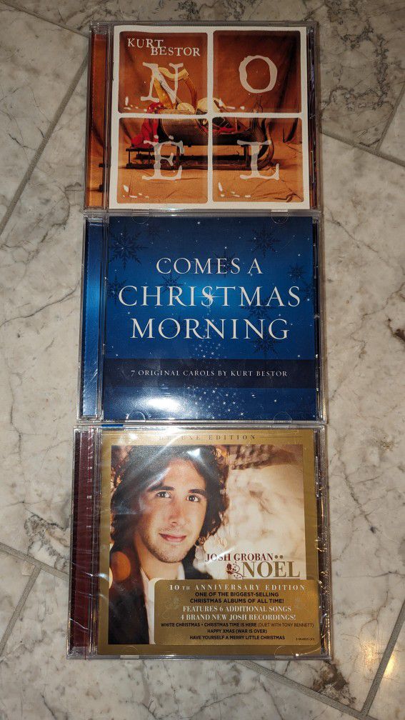 Set Of 3 Christmas CDs:Josh Groban Noel, Kurt Bestor Noel And Christmas Morning 

This set of three CDs will fill your home with the joy and spirit of