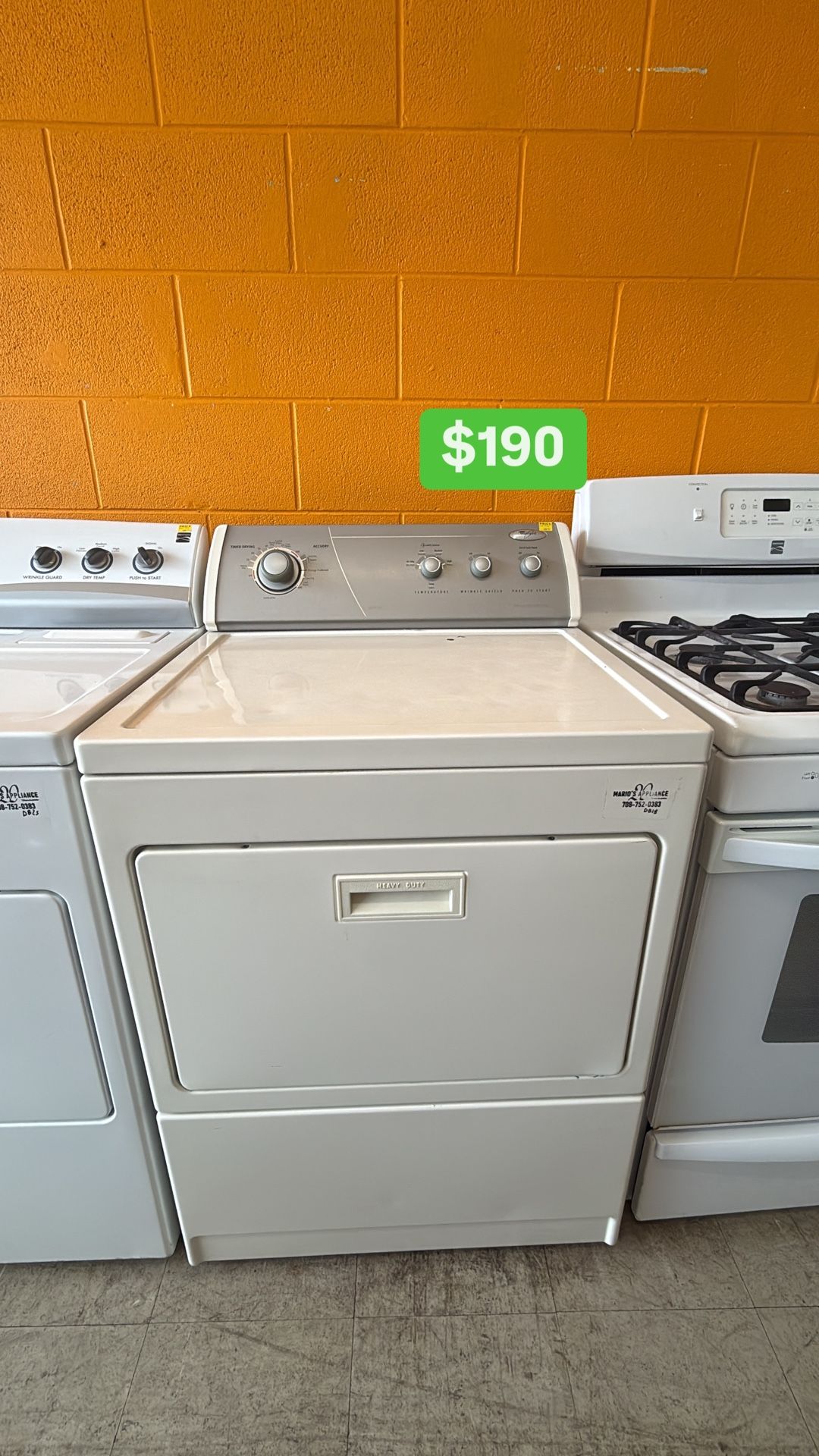 Whirlpool Gas Dryer With Warranty
