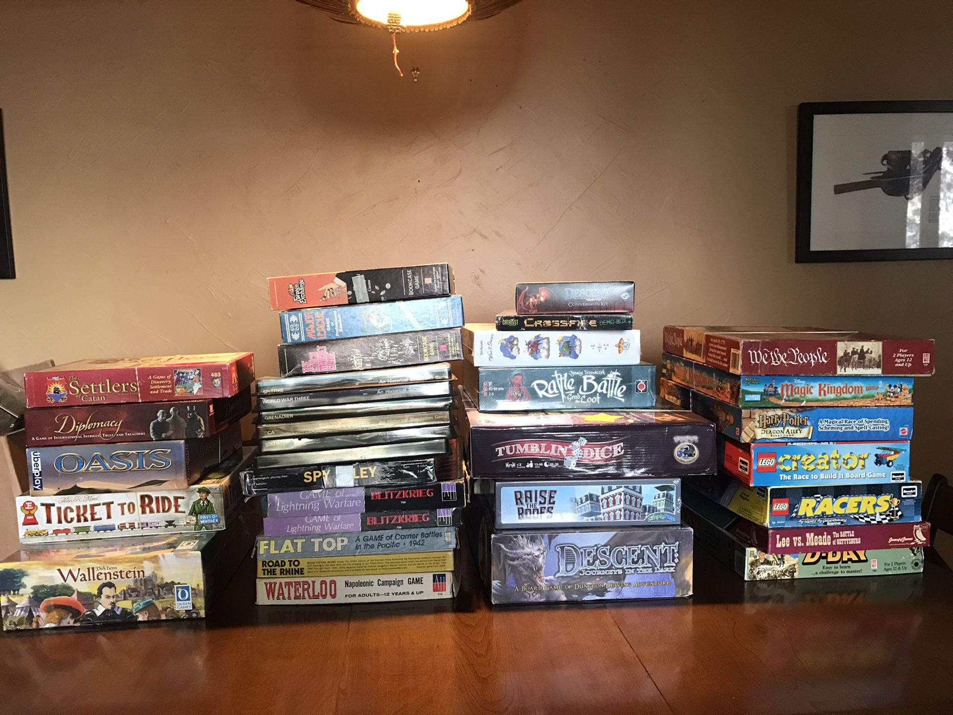 Tons of brand new and gently used board games $10 each! Check list for availability below