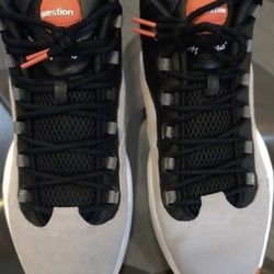Reebok Men's Pump Question Iverson Basketball Black Steel Orange M44090 Sz 11