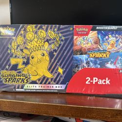 POKÉMON SURGING SPARKS 2 PACK BUNDLE BRAND NEW SEALED