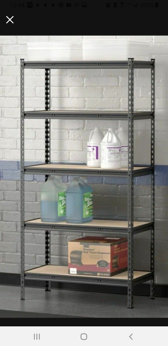 Garage Steel Metal Shelving 5 Tier Storage Organizer 24×48×72