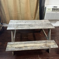 Ikea Kids Wooden Picnic Table