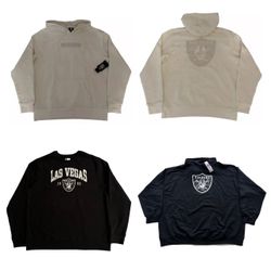 Las Vegas Raiders Hoodie Sweatshirt and Crewneck Mens Sizes New