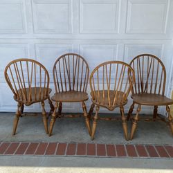 Nichols & Stone Gardener, Mass Solid Hard Rock Maple Windsor Dining Side Chair 