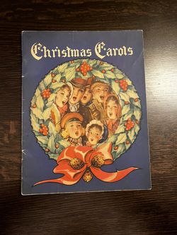 Christmas Carols Sheet Music Illustrations FD Lohman Whitman 1945