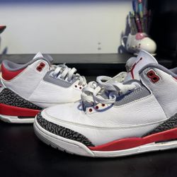 Jordan 3 Size 11 Fire Red