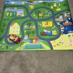 Peppa Pig Playmat And Car 
